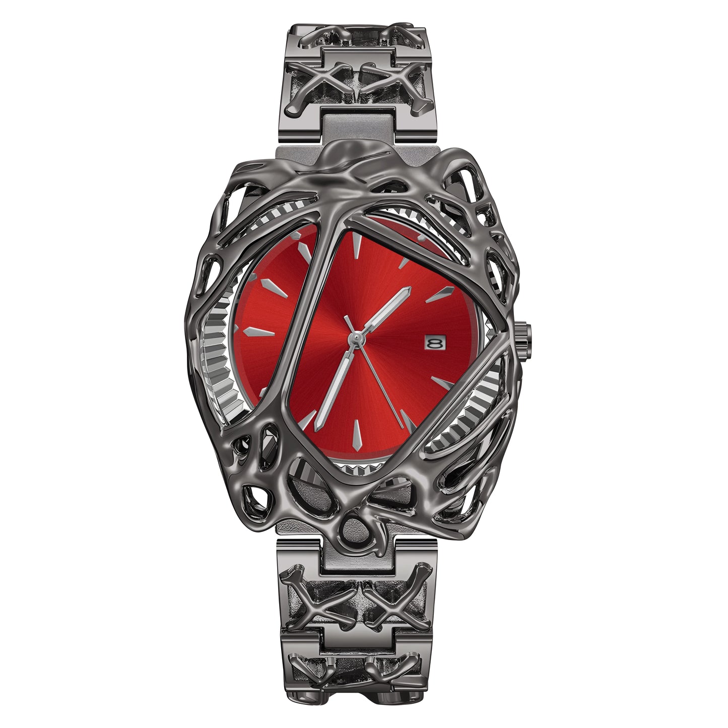 Montres ins de niche avancées de forme spéciale pour montres américaines européennes Y2K rétro de style albâtre pour montres de vigne élégantes pour hommes et femmes