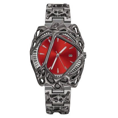 Montres ins de niche avancées de forme spéciale pour montres américaines européennes Y2K rétro de style albâtre pour montres de vigne élégantes pour hommes et femmes