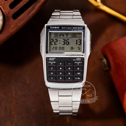 Montre Casio pour homme, ensemble de luxe, militaire, LED, relogio, étanche 50m, numérique, sport, quartz, style ordinateur rétro