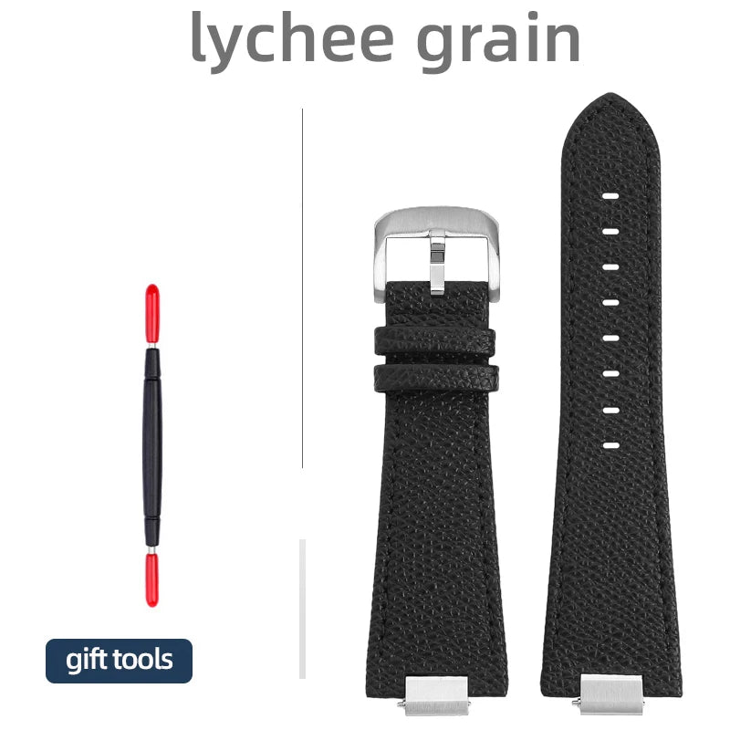27 * 12mm 1853 PRX T137 watch strap for Tissot PRX men 40mm T137.407/T137.417 raised strap plain/bamboo/lychee pattern watchband