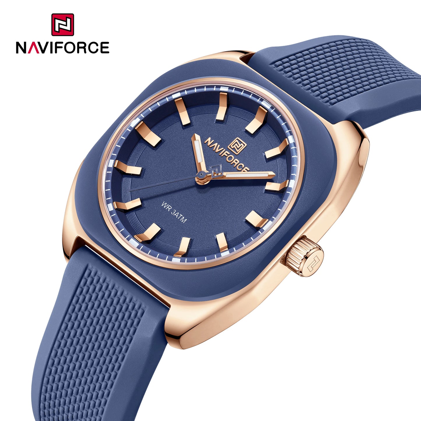 NAVIFORCE – Montre à quartz décontractée et élégante pour femme, bracelet en silicone, cadeau pour femme, montre-bracelet décontractée, Relogio Feminino