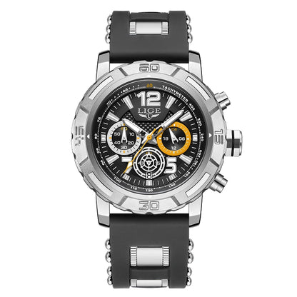 Relogio Masculino LIGE Sport Men Watch Montre Homme de Luxe de Marque Supérieure à Quartz Montre-Bracelet Homme Tendance Militaire Étanche Chronographe Horloge Masculine