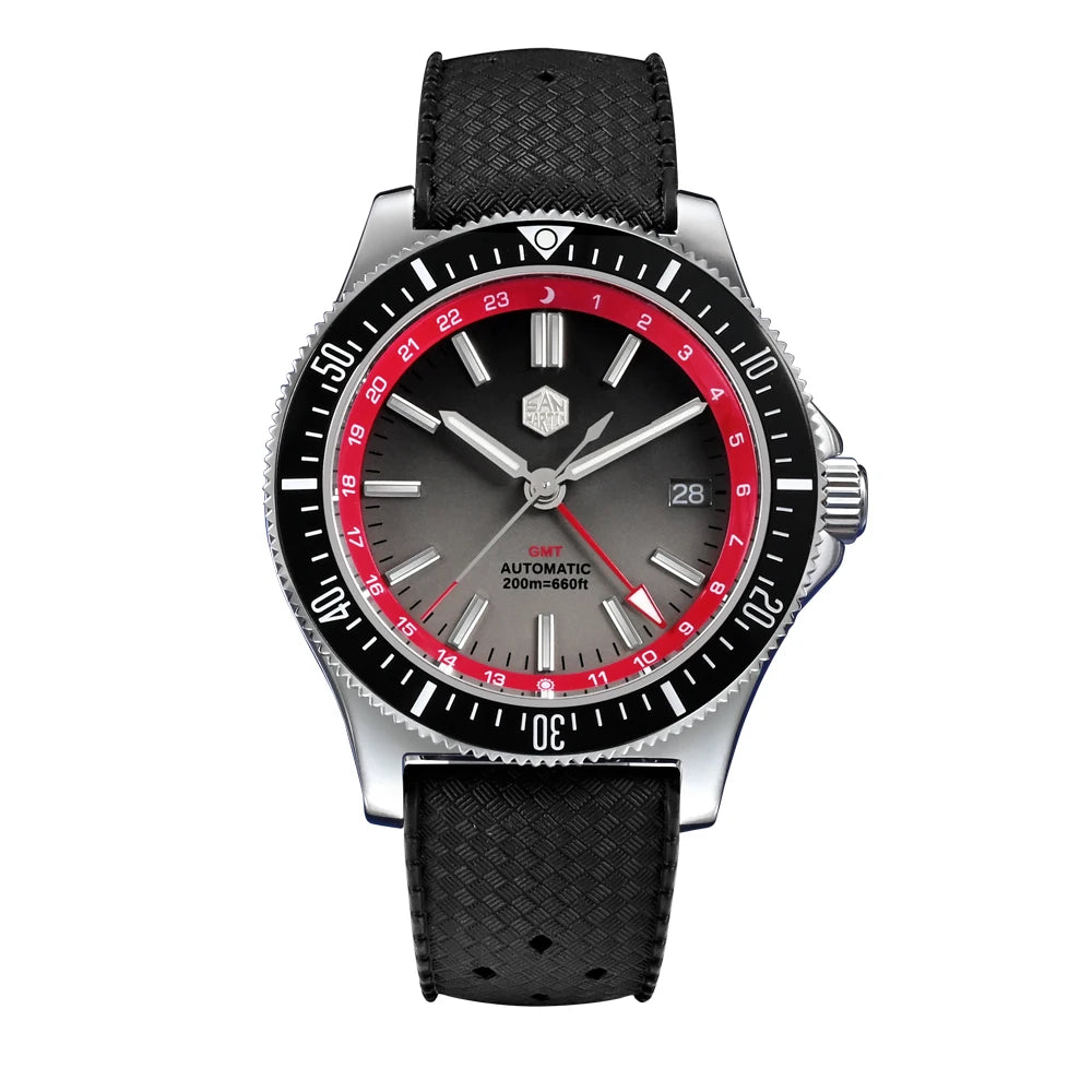 San Martin SN0119-G GMT Automatic Mechanical Watch Bracelet