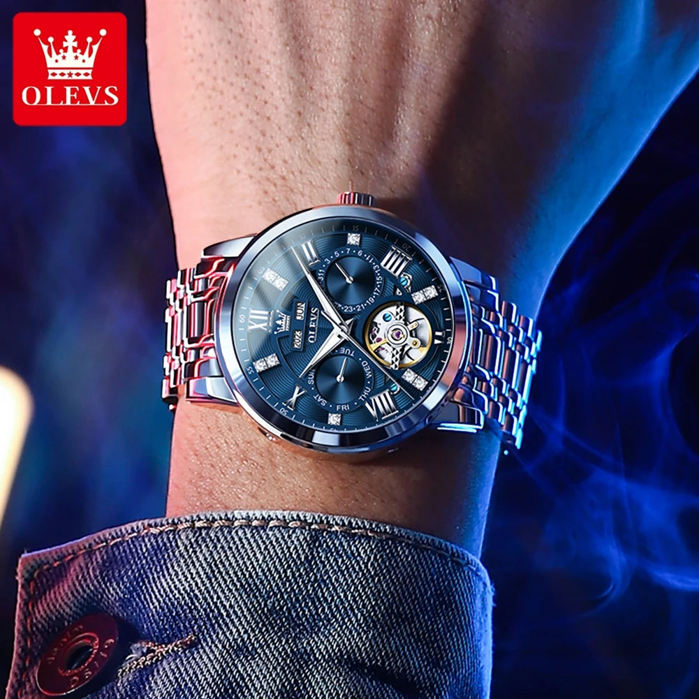ChronoState 6701 – Automatic Flywheel Business Watch | Full Calendar Luminous 100M Waterproof