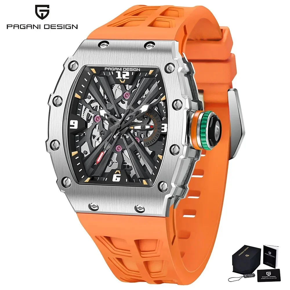ChronoState Silver Phantom VH65 Skeleton Quartz Watch for Men