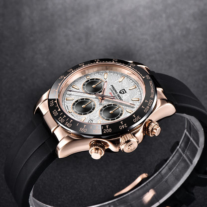 PAGANI DESIGN 2026 NOUVEAU 1664 Montre homme cadran météorite Montre de luxe en saphir à quartz pour hommes Chronographe sport pour hommes Reloj Hombre