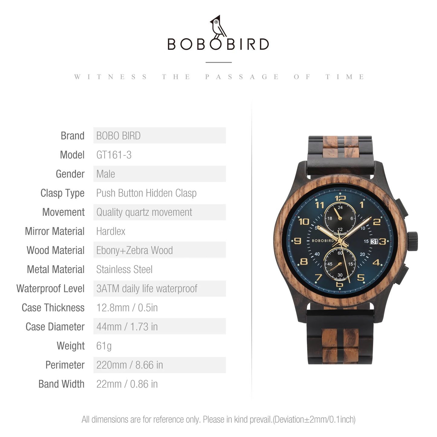 Montre en bois BOBO BIRD pour homme, Montre-bracelet vintage faite à la main, Nouvelle montre en quartz en bois élégante, Montre en bois naturelle unique et personnalisée