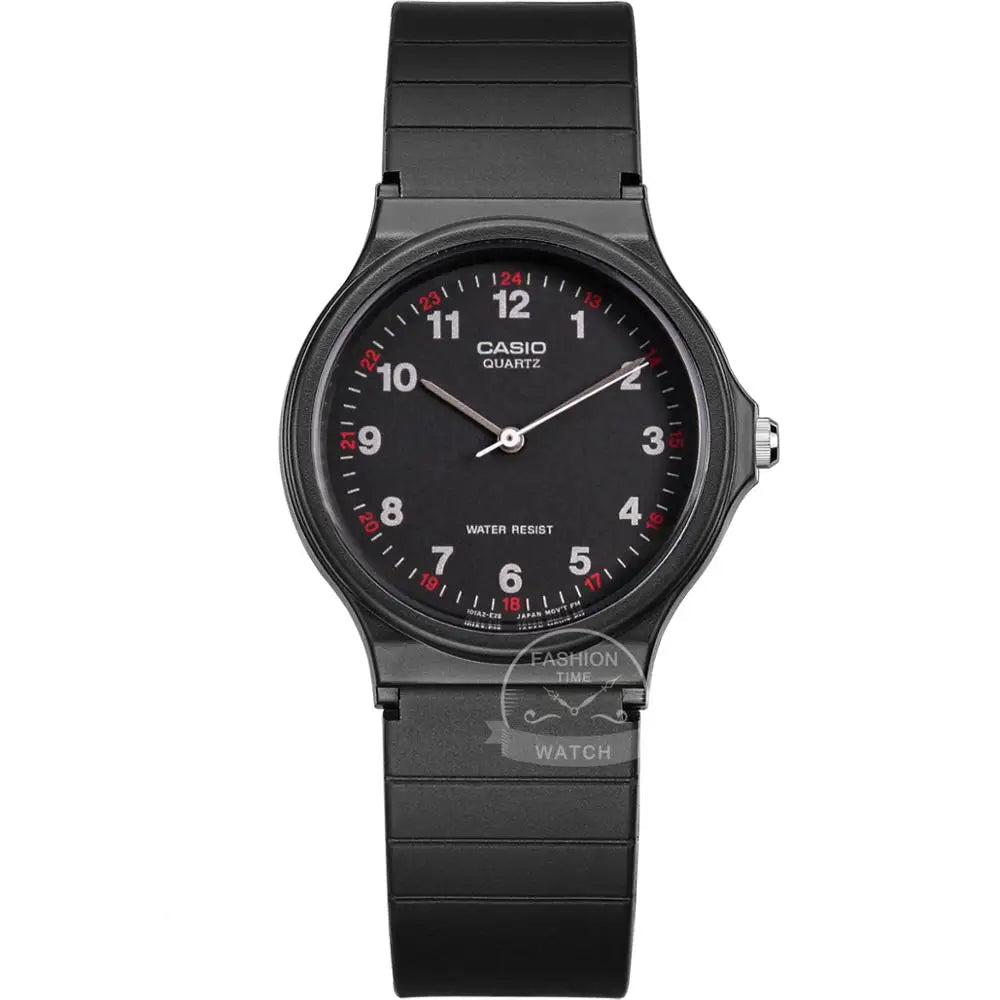 Casio MQ analog watch with minimalist dial and lightweight design