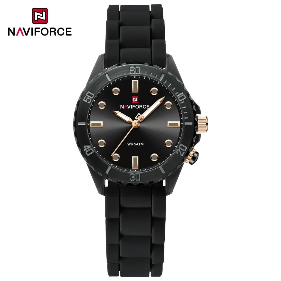 NAVIFORCE NF7115 Montre élégante, étanche, légère et stylée, montre décontractée