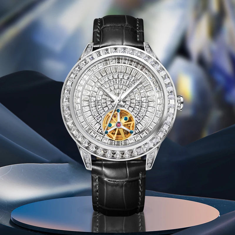 ChronoState Diamond Sovereign Tourbillon Mechanical Watch for Men