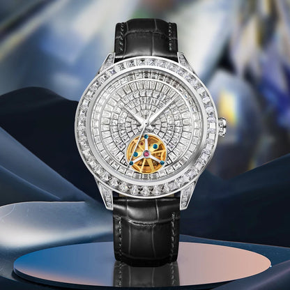 ChronoState Diamond Sovereign Tourbillon Mechanical Watch for Men