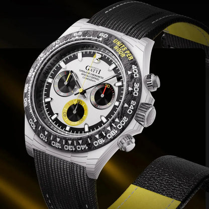 ChronoState BONEST GATTI BG9010 – Montre chronographe automatique 39MM | Boîtier en fibre de carbone et saphir