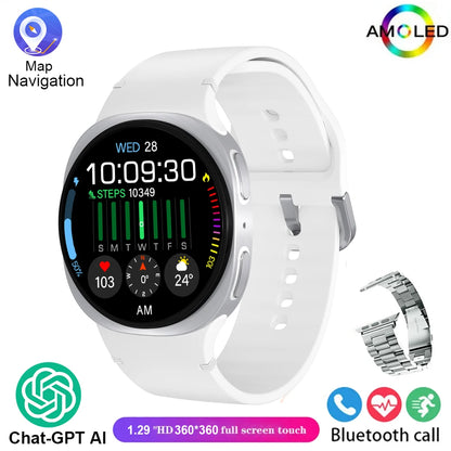 Nouvelles Montres 2025 8 Mini GPS Track Montre Connectée Intelligente Pour Hommes Femmes Santé Sport AMOLED Fréquence Cardiaque Appel Bluetooth Montre Connectée Étanche