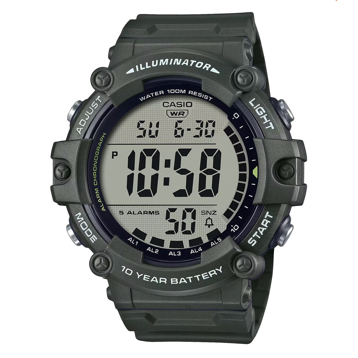 Casio AE-1500WHX digital watch with large display and multifunction features