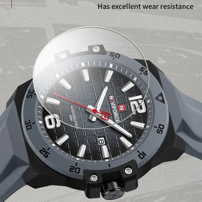 Montre Homme NAVIFORCE Étanche 50m Bracelet Silicone Mouvement Quartz Montre-Bracelet Sport Décontractée Tendance pour Homme Cadeau