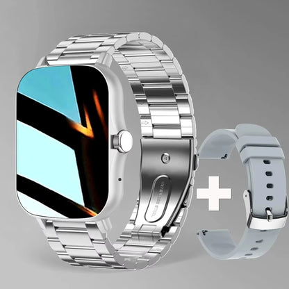 LAXASFIT 2025 Nouvelle Montre Connectée pour Hommes Femmes Cadeau Écran Tactile Complet Montre de Sport et de Fitness Appel Bluetooth Montre Intelligente Digitale