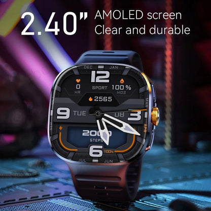 Montre connectée M99 avec écran Amoled plus grand de 2,4 pouces, menu à 12 panneaux, caméra rotative à 190°, batterie de 2100 mAh et système d'exploitation Android 10.0