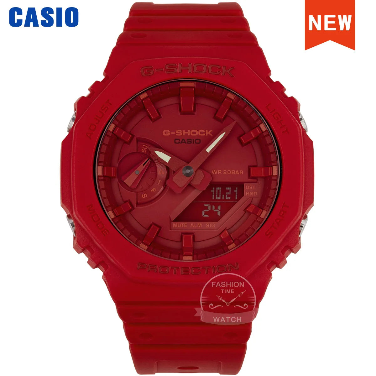 Montre Casio homme G-Shock ultra-fine, montre de sport étanche 200m, montres LED, horloge numérique série GA-2100