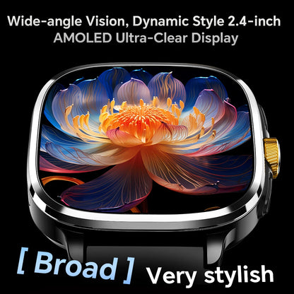 Montre connectée S99, version globale Android 13.0, écran AMOLED 2,4 pouces, insertion carte SIM, GPS, WIFI, caméra rotative à 190°, jeux