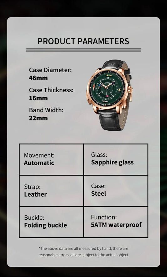 Pindu Horse Gambling Series Full Automatic Mechanical Watch