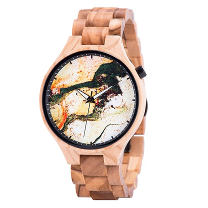 Montre en Bois BOBO BIRD pour Hommes Mouvement à Quartz Japonais Montres Étanche relogio masculino Cadeaux Personnalisables