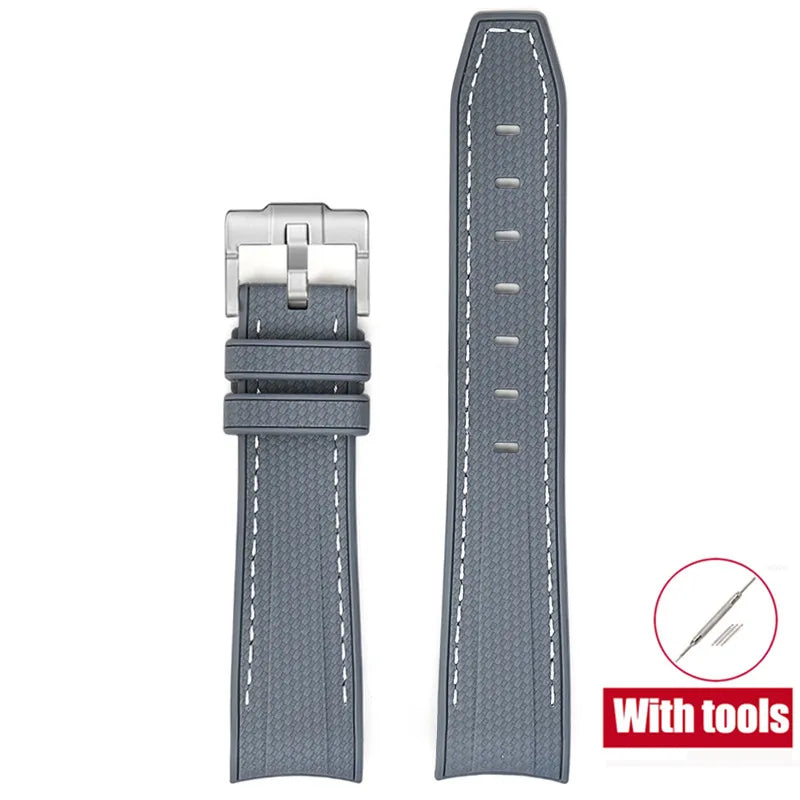 Bracelet de plongée 20mm pour Omega X Swatch Joint MoonSwatch Hommes Femmes Embout incurvé Arc Bracelet en caoutchouc TPU pour Outils de bracelet de montre Rolex