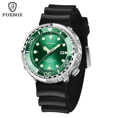 2026 LIGE Montres de mode pour hommes Foxbox Top Marque Luxe 5ATM Sports Étanche Montre Homme Quartz Date Horloge Lumineuse+Boîte