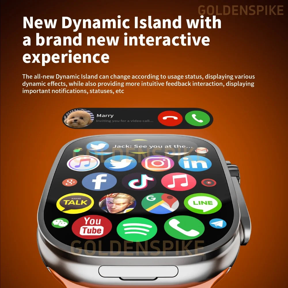 Montre intelligente S10 Ultra 3, écran incurvé AMOLED de 2,26 pouces, montre connectée pour hommes avec caméra rotative à 190°, GPS, Wi-Fi, boussole, Google Play Store