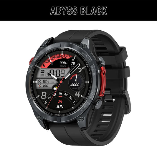 NEW Zeblaze Stratos 4 GPS Smart Watch 1.43 AMOLED Display Built-in Compass Barometric Altimeter Flashlight Voice Call Smartwatch