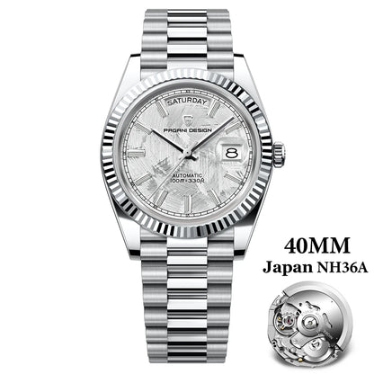 PAGANI DESIGN 2026 Nouvelle Montre Automatique Luxe Or Rose DD40 Pour Homme NH36A Montre-Bracelet Mécanique Homme Étanche en Acier Inoxydable