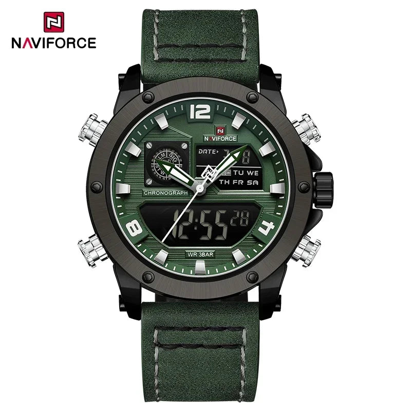 NAVIFORCE NF9236 Dual Display Military Chronograph Watch