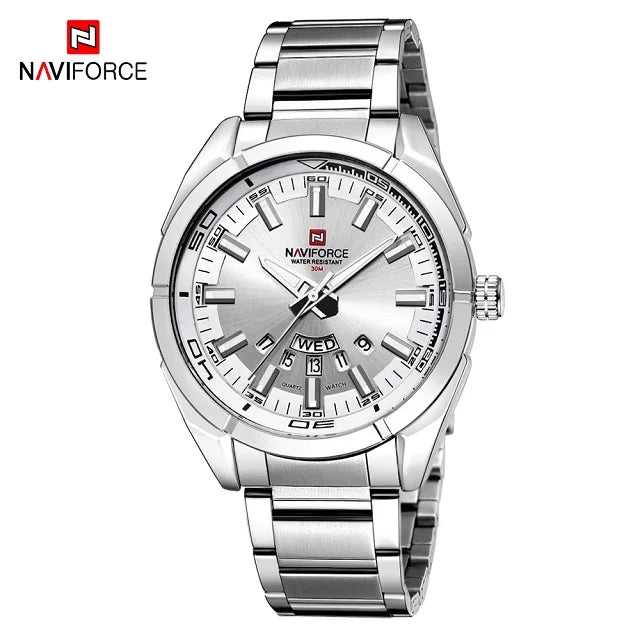 Montres Hommes NAVIFORCE, en Acier, Étanche, Quartz, Date, Montre-Bracelet de Luxe pour Homme de Marque Supérieure, relogio masculino