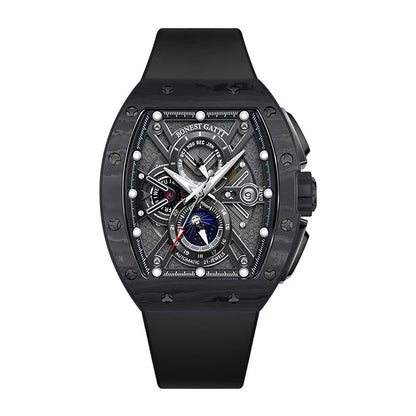 ChronoState BONEST GATTI Carbone – Montre de luxe mécanique automatique | Montre de sport lumineuse en fibre de carbone