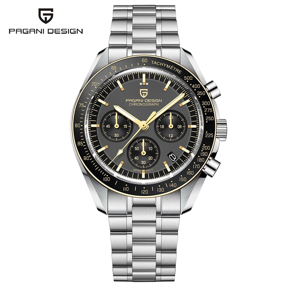 Montres à Quartz De Luxe Rétro PAGANI DESIGN 2026 Hommes Hommage CK2998 Moon Watch Chronographe Sport en Acier Inoxydable Pour Homme