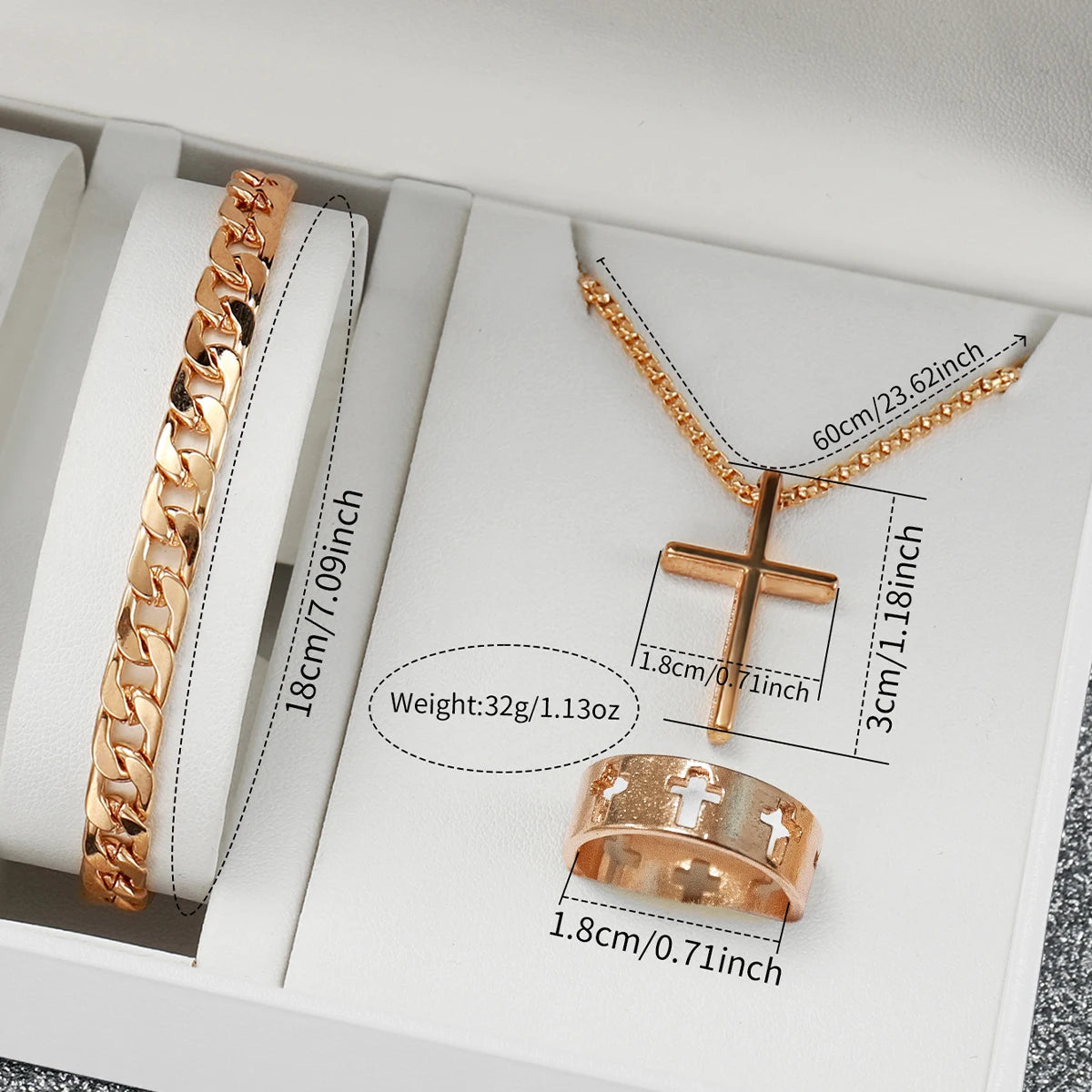 4 pièces/ensemble Montres Homme en Acier Inoxydable Tendance Montre-Bracelet à Quartz de Luxe Ensemble de Bijoux Reloj Hombre (Boîte non incluse)