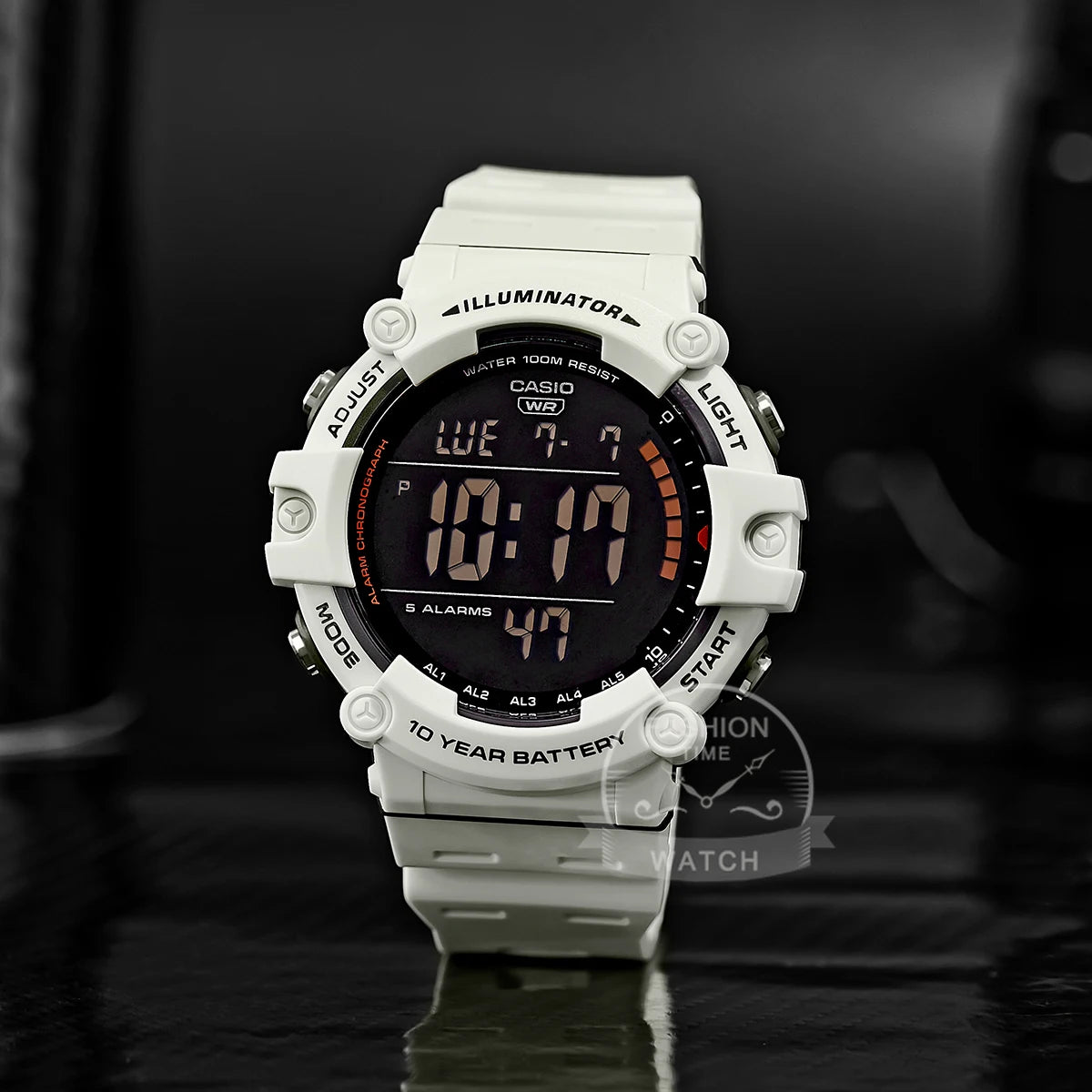 Montre Casio Homme Grand Cadran Modèle Sportif Élégant Cool Montres Multifonctions AE-1500WH-8B2