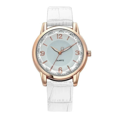 Montre à bracelet en cuir pour femme, verre polygonal, horloge de luxe, cadran créatif, mode, montre à quartz