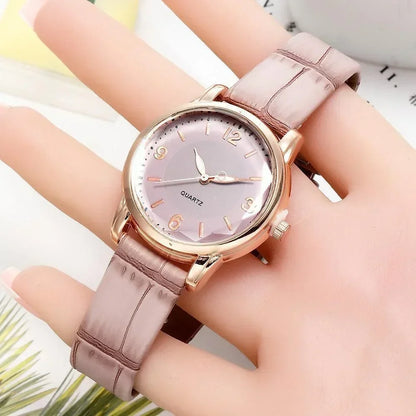 Montre à bracelet en cuir pour femme, verre polygonal, horloge de luxe, cadran créatif, mode, montre à quartz