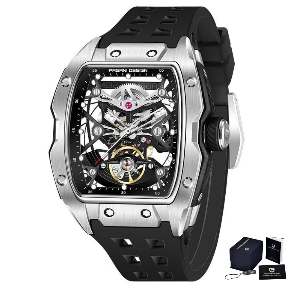 ChronoState Titan Eclipse Skeleton Automatic Luxury Watch for Men