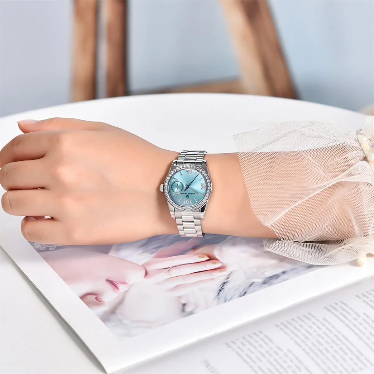 PAGANI DESIGN 2025 Nouvelle Montre-bracelet pour femme 32MM Montre à Quartz de Luxe Élégante pour Femme Montres Étanche Tendance Horloge Saphir