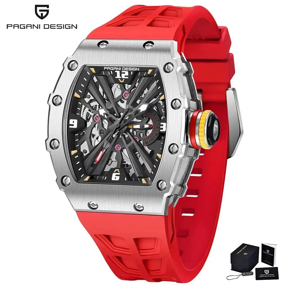ChronoState Silver Phantom VH65 Skeleton Quartz Watch for Men