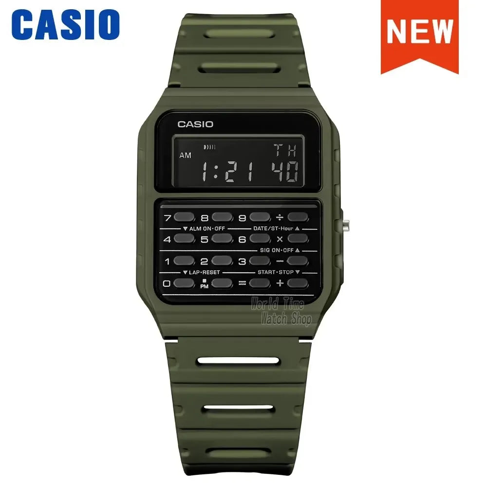 Montre Casio pour homme, ensemble de luxe, militaire, LED, relogio, étanche 50m, numérique, sport, quartz, style ordinateur rétro