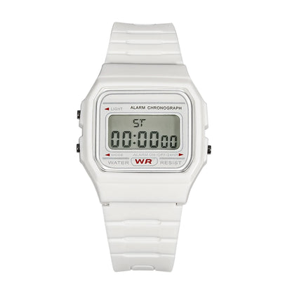 Montre électronique numérique à LED pour femmes, en vogue, montre de sport multifonctionnelle d'extérieur simple et décontractée pour hommes et femmes Reloj