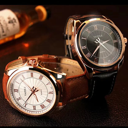 ChronoState YAZOLE – Luxury Quartz Men’s Watch | Classic Business Analog Wristwatch