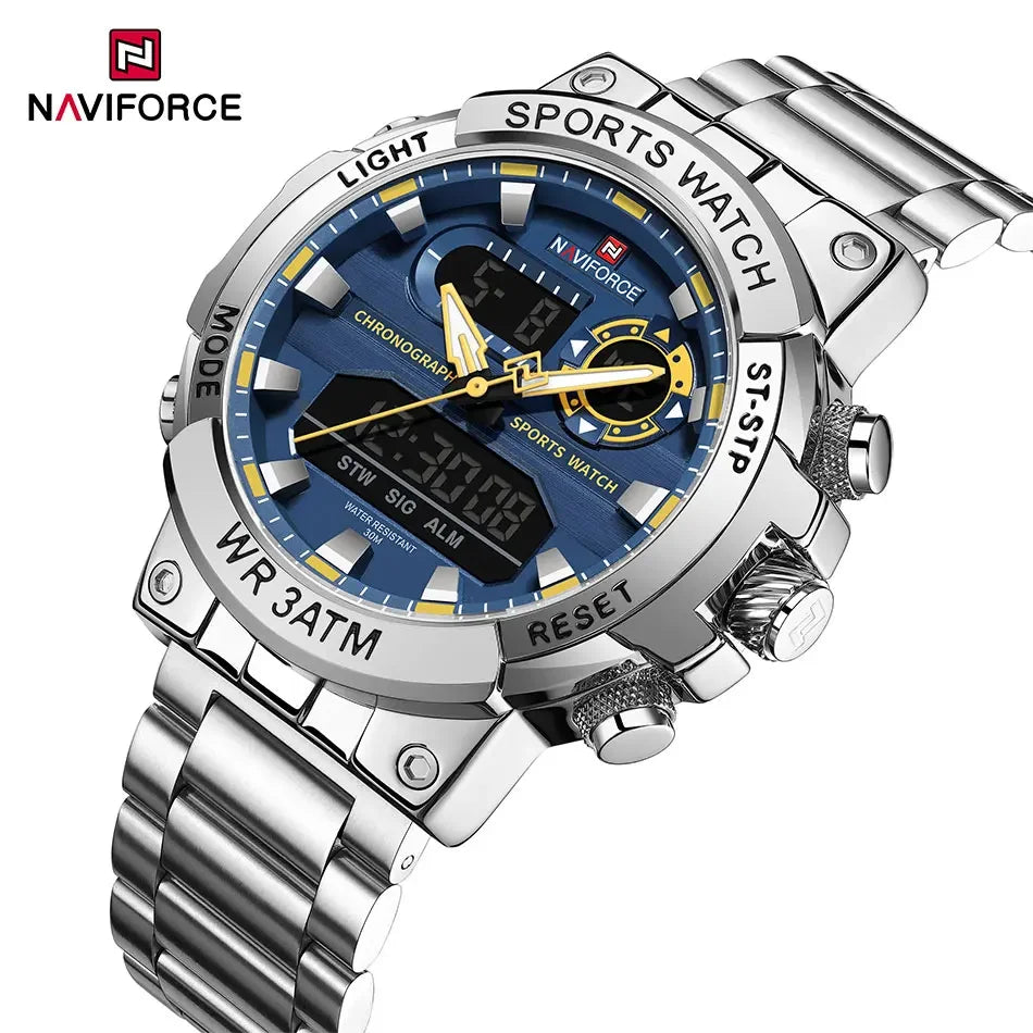 NAVIFORCE NF9237 Military Dual Display Chronograph Watch