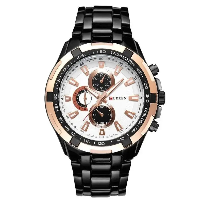 CURREN 8023 Montre à Quartz Homme Étanche Sport Militaire Montres Hommes Affaires Acier Inoxydable Montre-bracelet Horloge Masculine reloj hombre