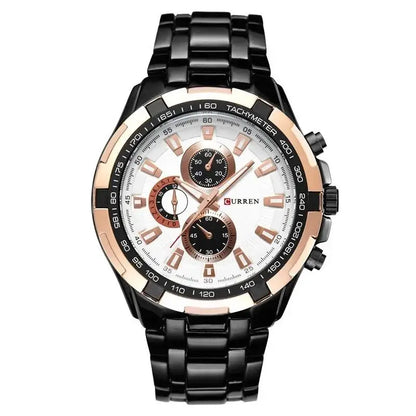 CURREN 8023 Montre à Quartz Homme Étanche Sport Militaire Montres Hommes Affaires Acier Inoxydable Montre-bracelet Horloge Masculine reloj hombre