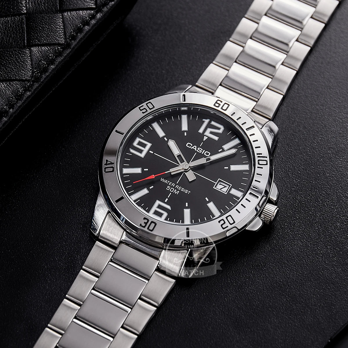 Montre Casio pour homme, bracelet en acier inoxydable, styles professionnels, relogio masculino MTP-VD01D