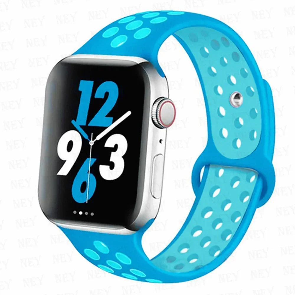 Sport Strap For Apple Watch Band Ultra 49mm 44mm 45mm 38/40mm/41mm Silicone Pride Bracelet correa iWatch Series 8 7 6 4 5 3 9 SE