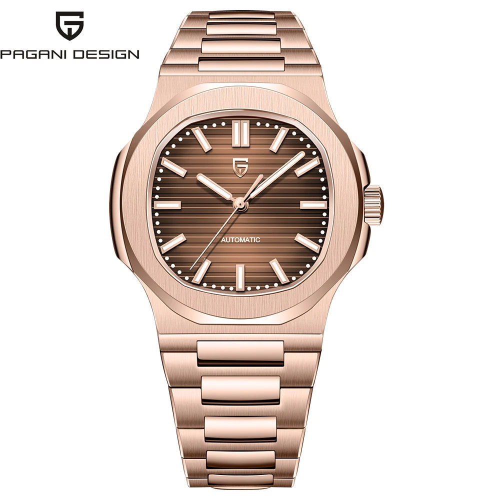 2026 Nouvelle montre mécanique de luxe PAGANI DESIGN pour homme Montre automatique étanche en acier inoxydable avec verre saphir pour homme, cadeau